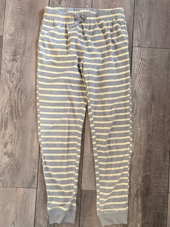 Old Navy Other - Old Navy Gray and Cream Striped Knit fleece PJ bottom